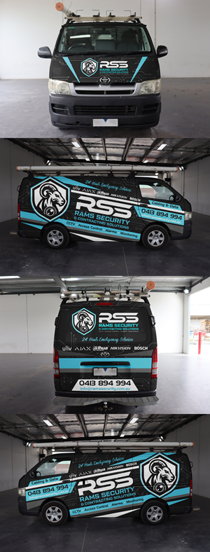 Car Wrap Design by ANGGI MAULANA PRAKOSO for Rams Security Solutions | Design: #35509926