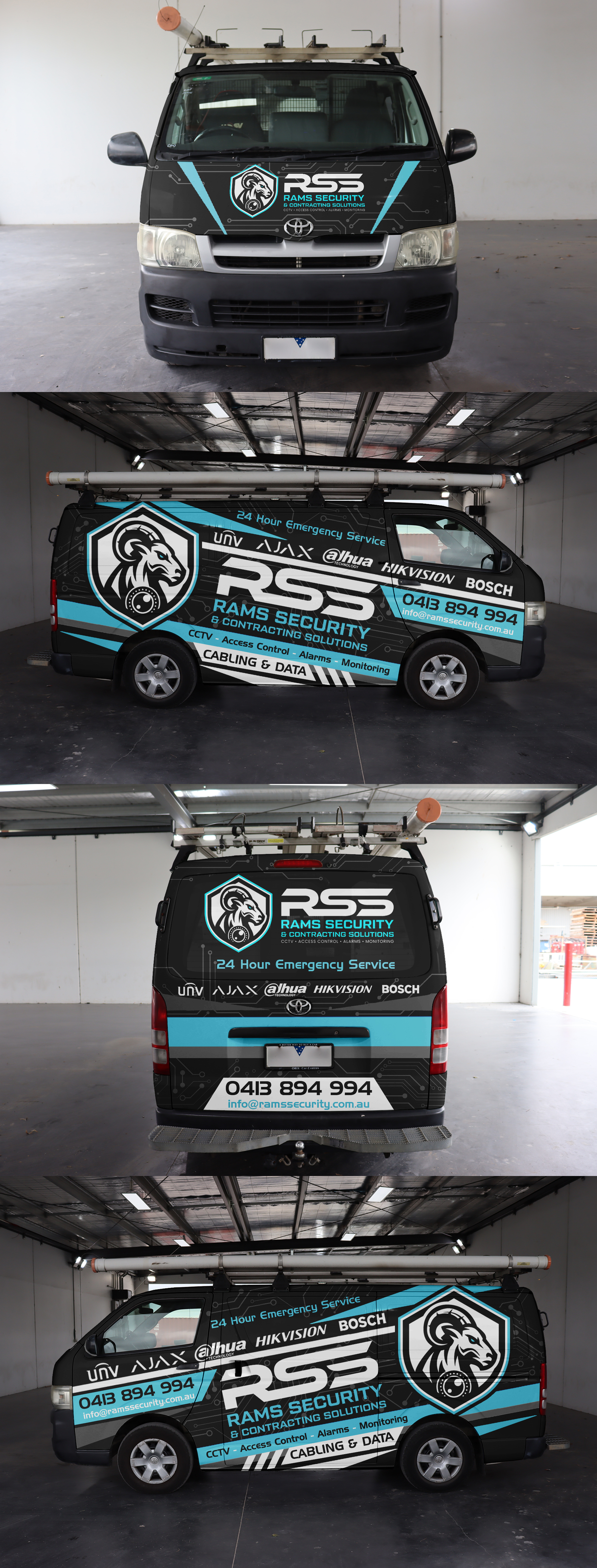 Diseño de Rotulación de Vehículo por ANGGI MAULANA PRAKOSO para Rams Security Solutions | Diseño #35514852