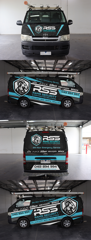 Car Wrap Design by ANGGI MAULANA PRAKOSO for Rams Security Solutions | Design: #35515641