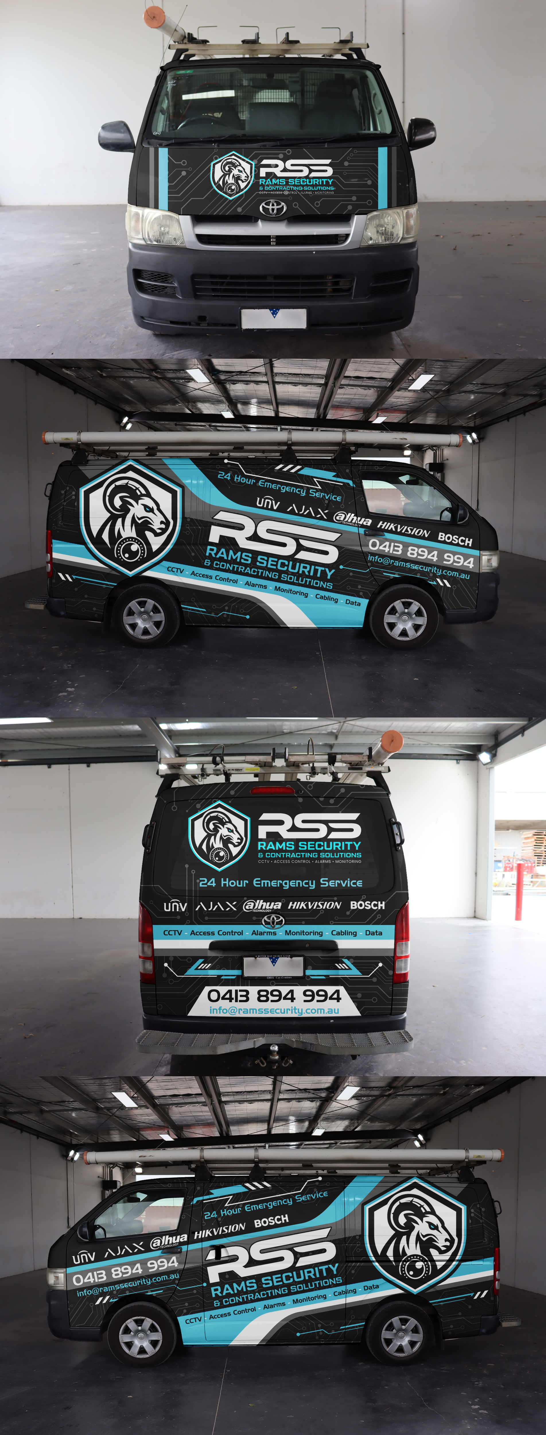 Diseño de Rotulación de Vehículo por ANGGI MAULANA PRAKOSO para Rams Security Solutions | Diseño #35543630