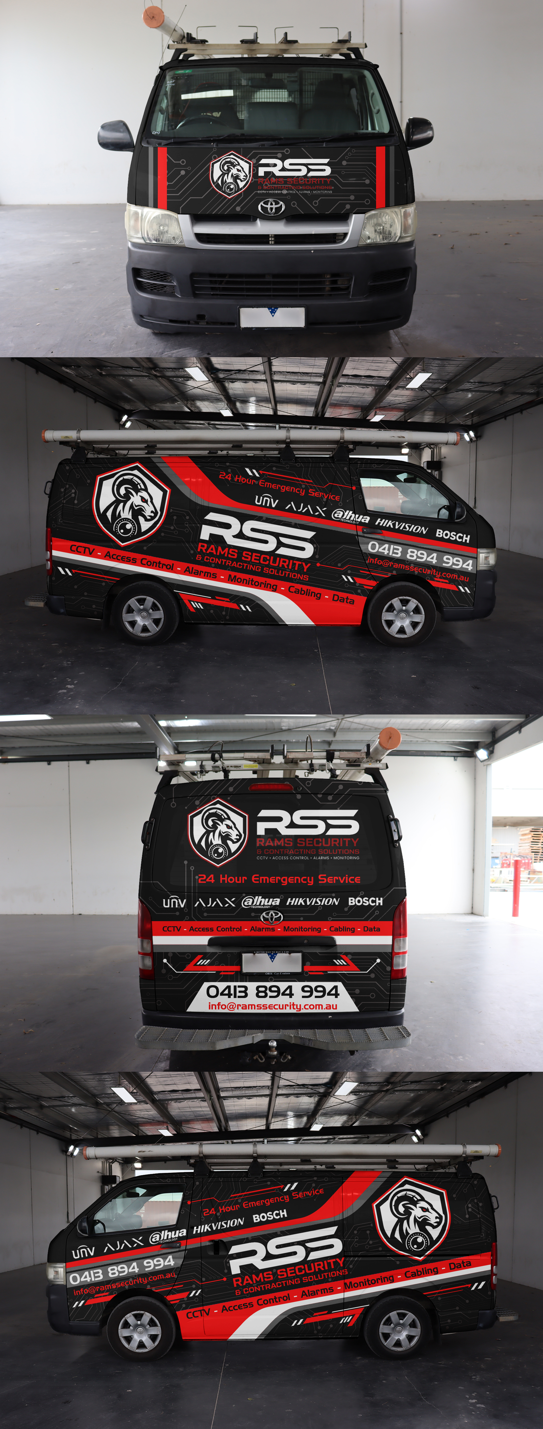 Diseño de Rotulación de Vehículo por ANGGI MAULANA PRAKOSO para Rams Security Solutions | Diseño #35556788