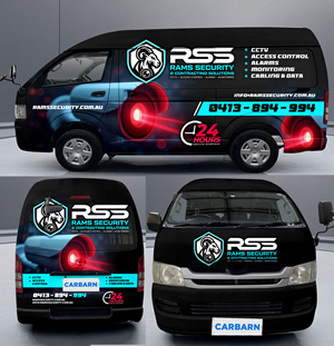 Car Wrap Design by DESIGN SOLUTIONS 007 for Rams Security Solutions | Design #35523191