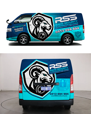 Car Wrap Design by 123graphics for Rams Security Solutions | Design #35485824