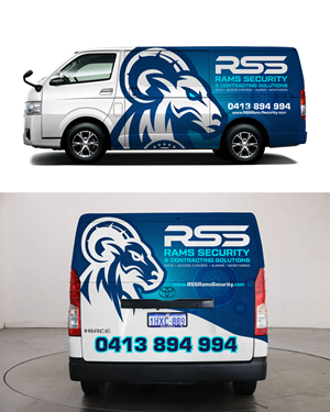 Diseño de Rotulación de Vehículo por 123graphics para Rams Security Solutions | Diseño: #35485829