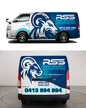 Diseño de Rotulación de Vehículo por 123graphics para Rams Security Solutions | Diseño: #35486160