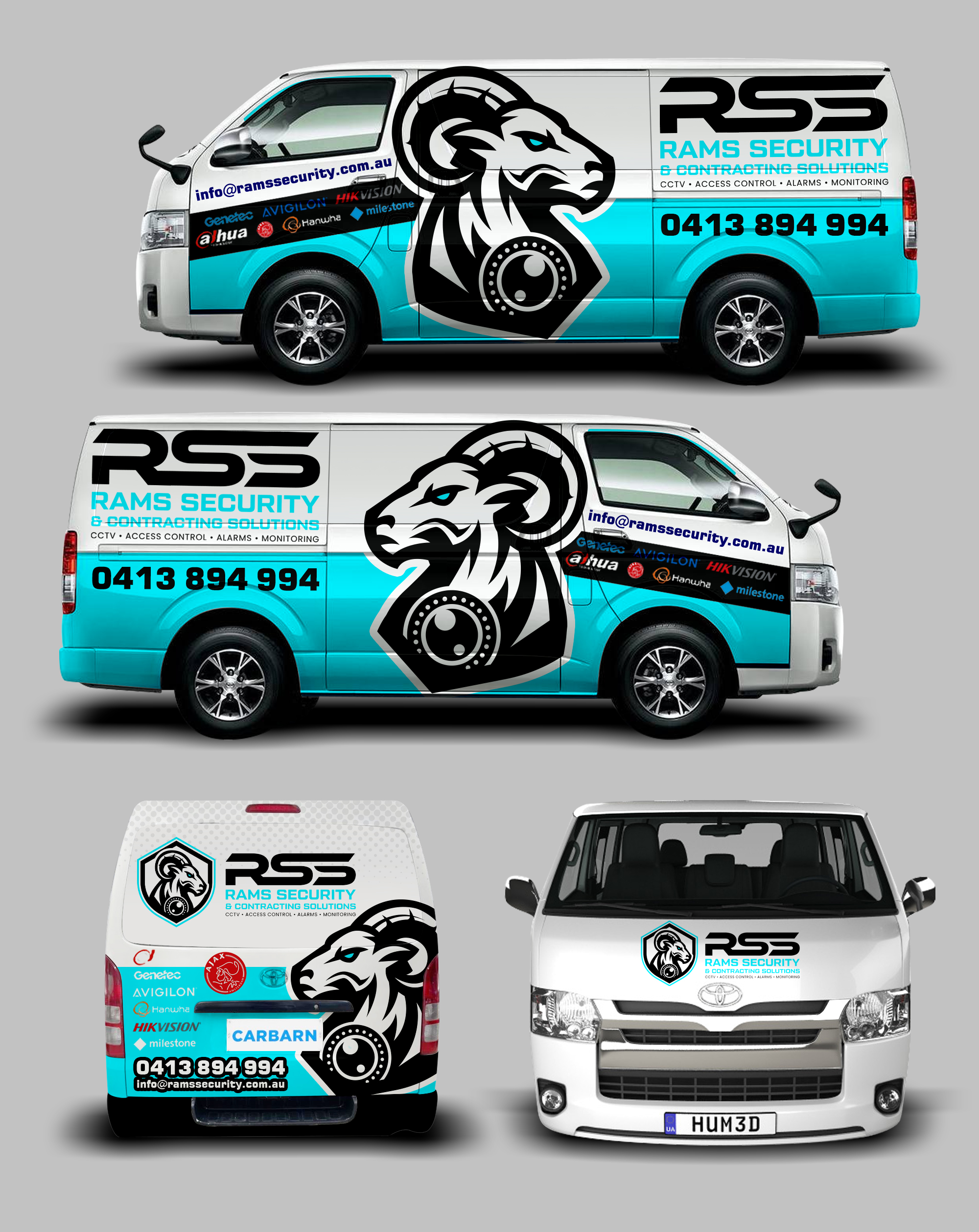 Car Wrap Design by websmartusa for Rams Security Solutions | Design #35490291