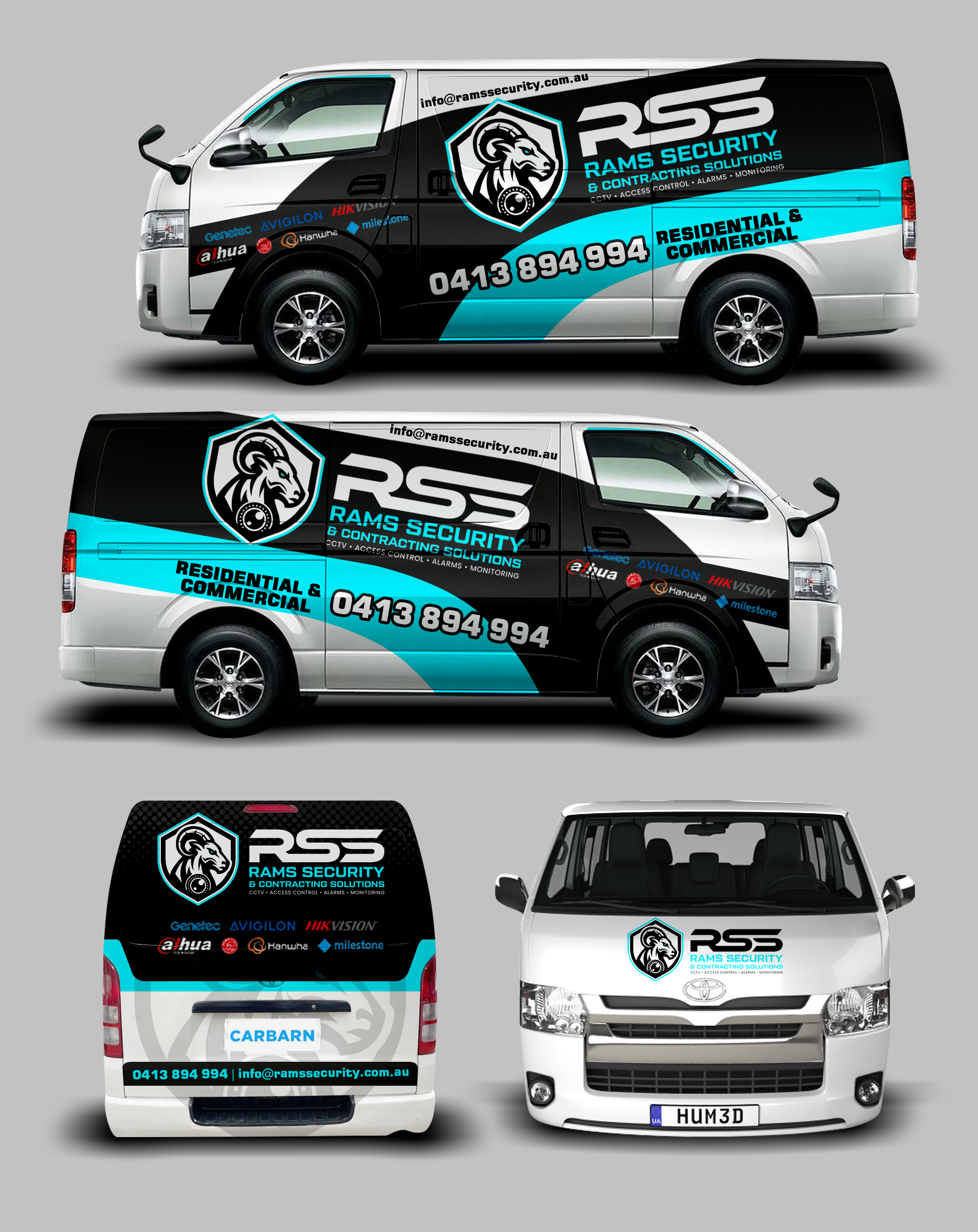 Design de Covering de Véhicule par websmartusa pour Rams Security Solutions | Design #35490292