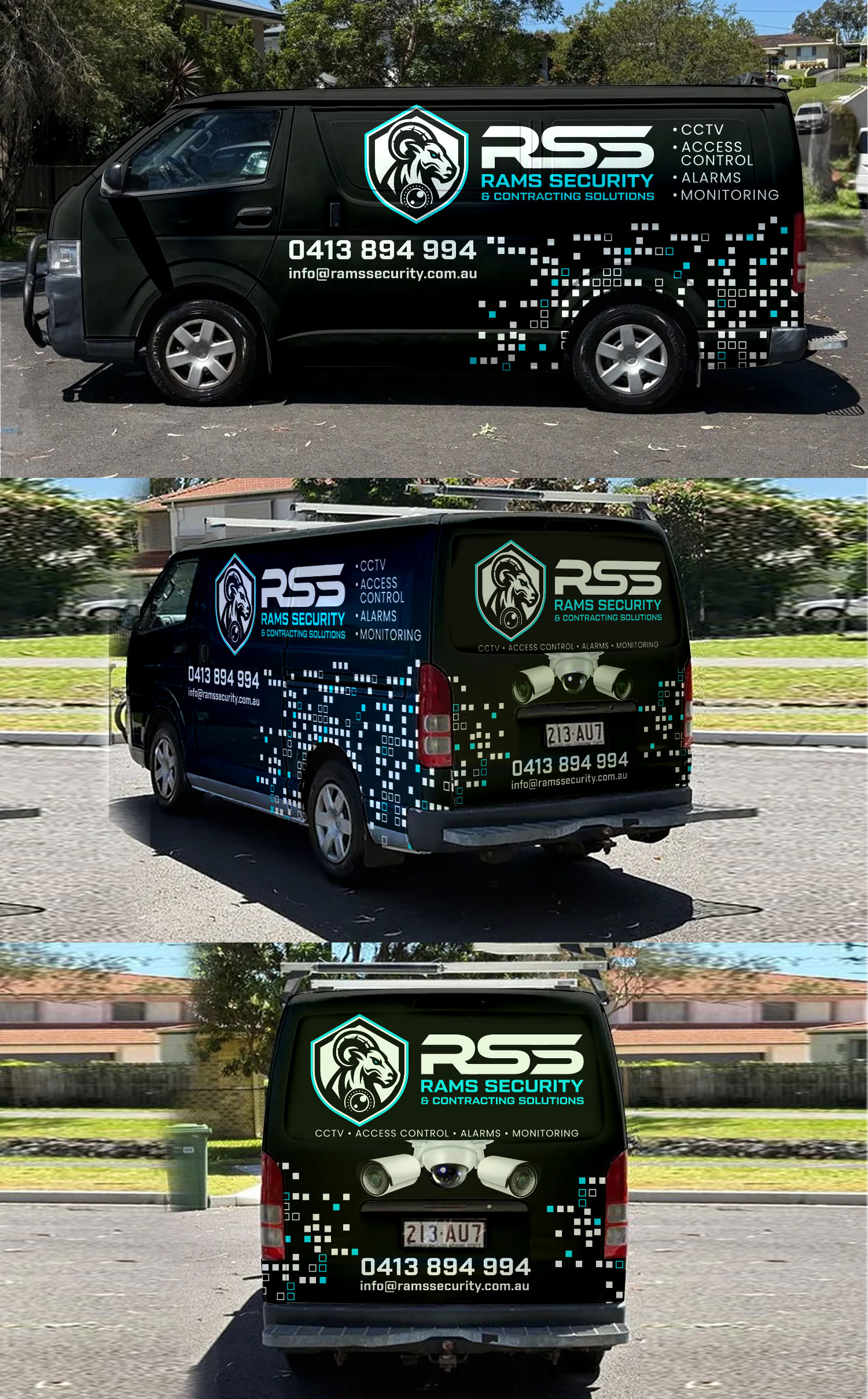 Design de Covering de Véhicule par Wrapcia pour Rams Security Solutions | Design #35504926
