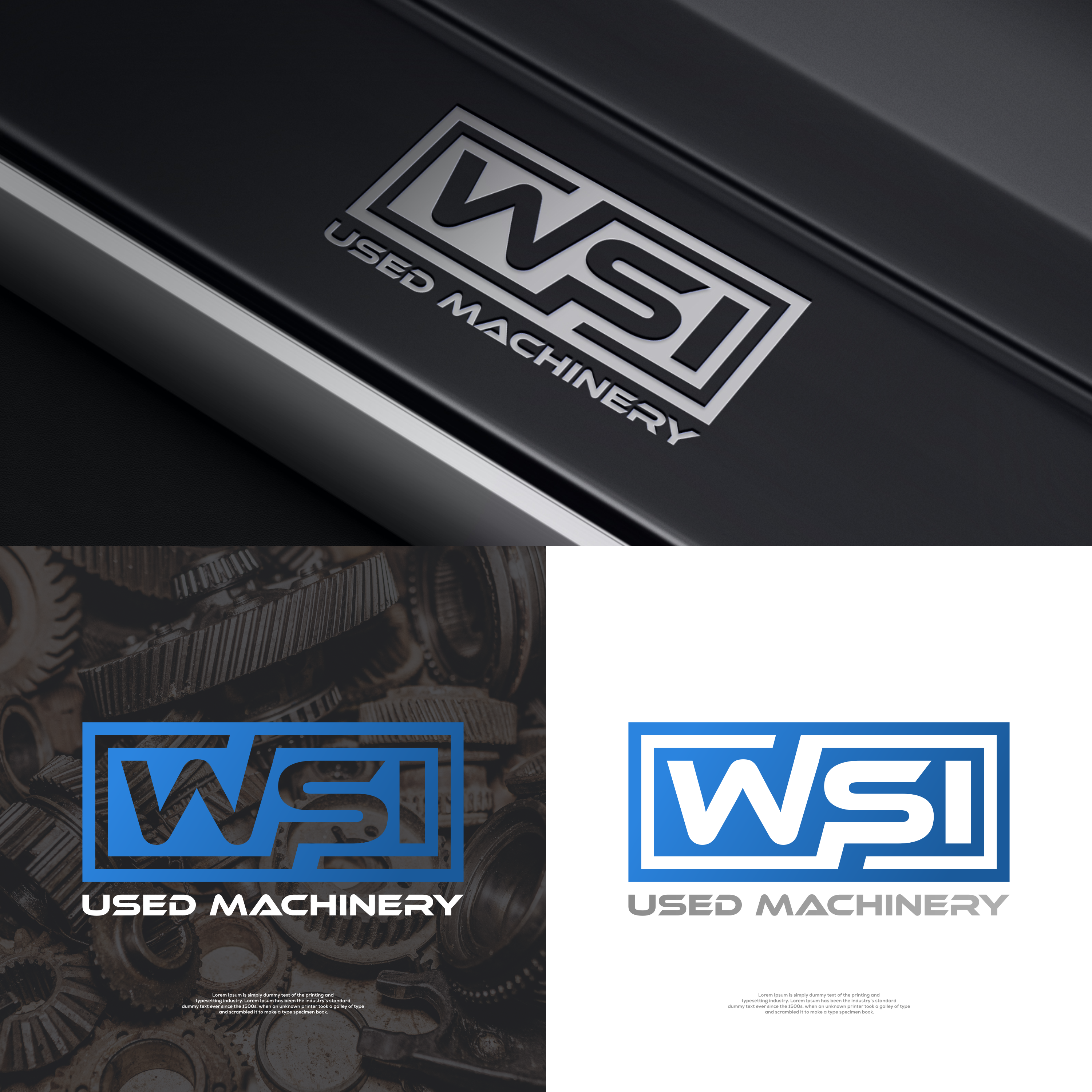Logo Design by Mentality_Std for WSI Machinery, Inc. | Design #35486535