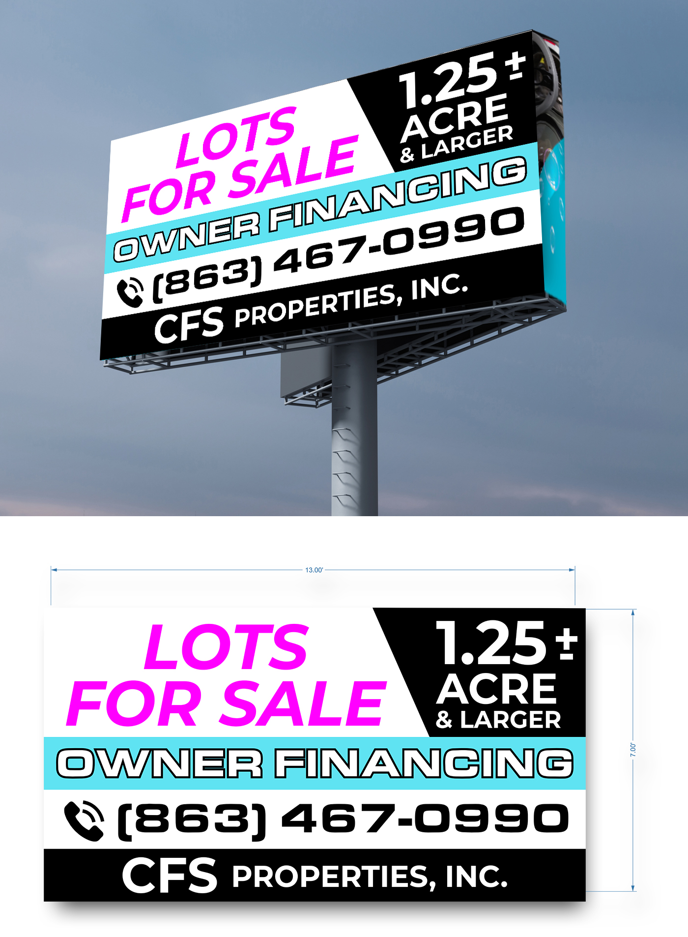 Billboard Design by freelancer75 for this project | Design #35576600