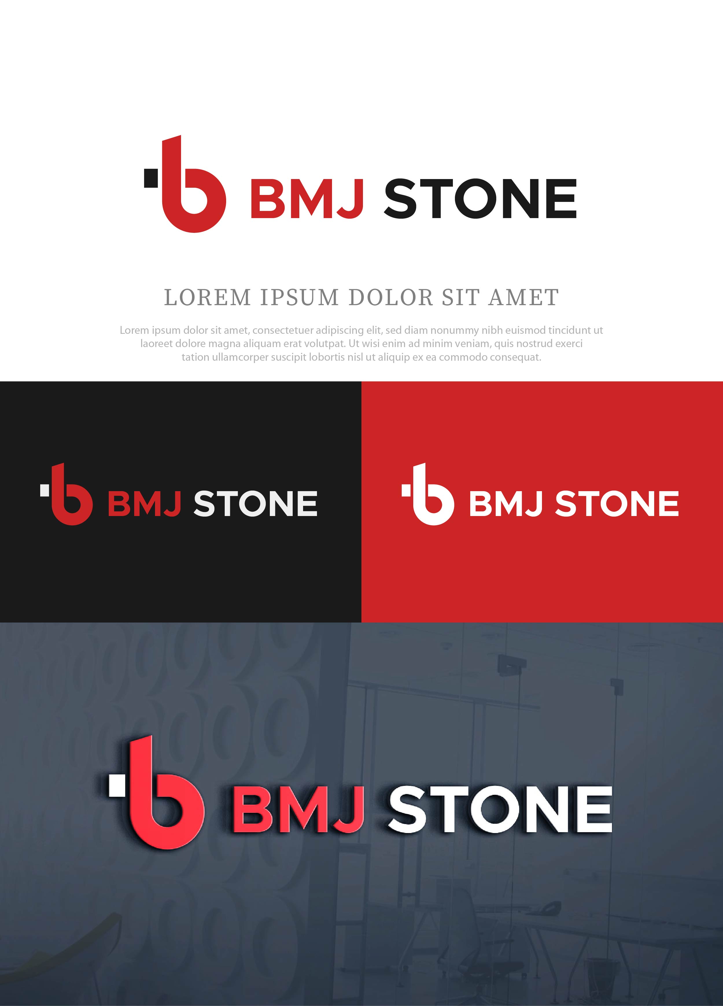 Logo Design by NasarLogo for BMJ Stone LLC | Design #35540272