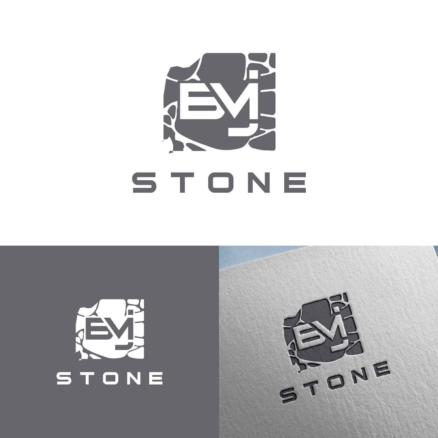 Logo Design by Maxo-Biz for BMJ Stone LLC | Design #35515064