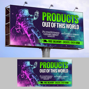 Diseño de Cartelera por Designers Hub para FlynnStoned Cannabis Company  | Diseño: #35509276