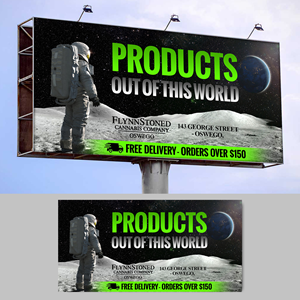 Diseño de Cartelera por Designers Hub para FlynnStoned Cannabis Company  | Diseño: #35509277