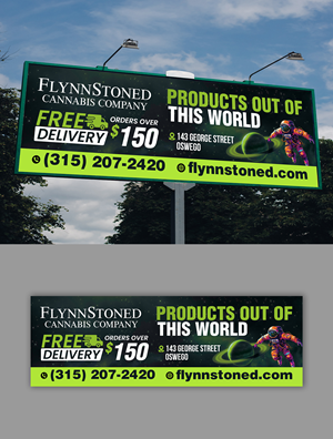 Diseño de Cartelera por debdesign para FlynnStoned Cannabis Company  | Diseño: #35505198