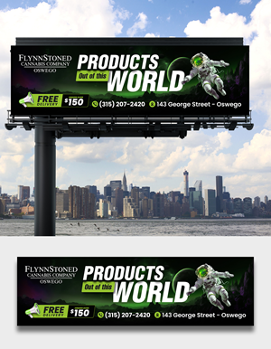 Diseño de Cartelera por debdesign para FlynnStoned Cannabis Company  | Diseño: #35505482