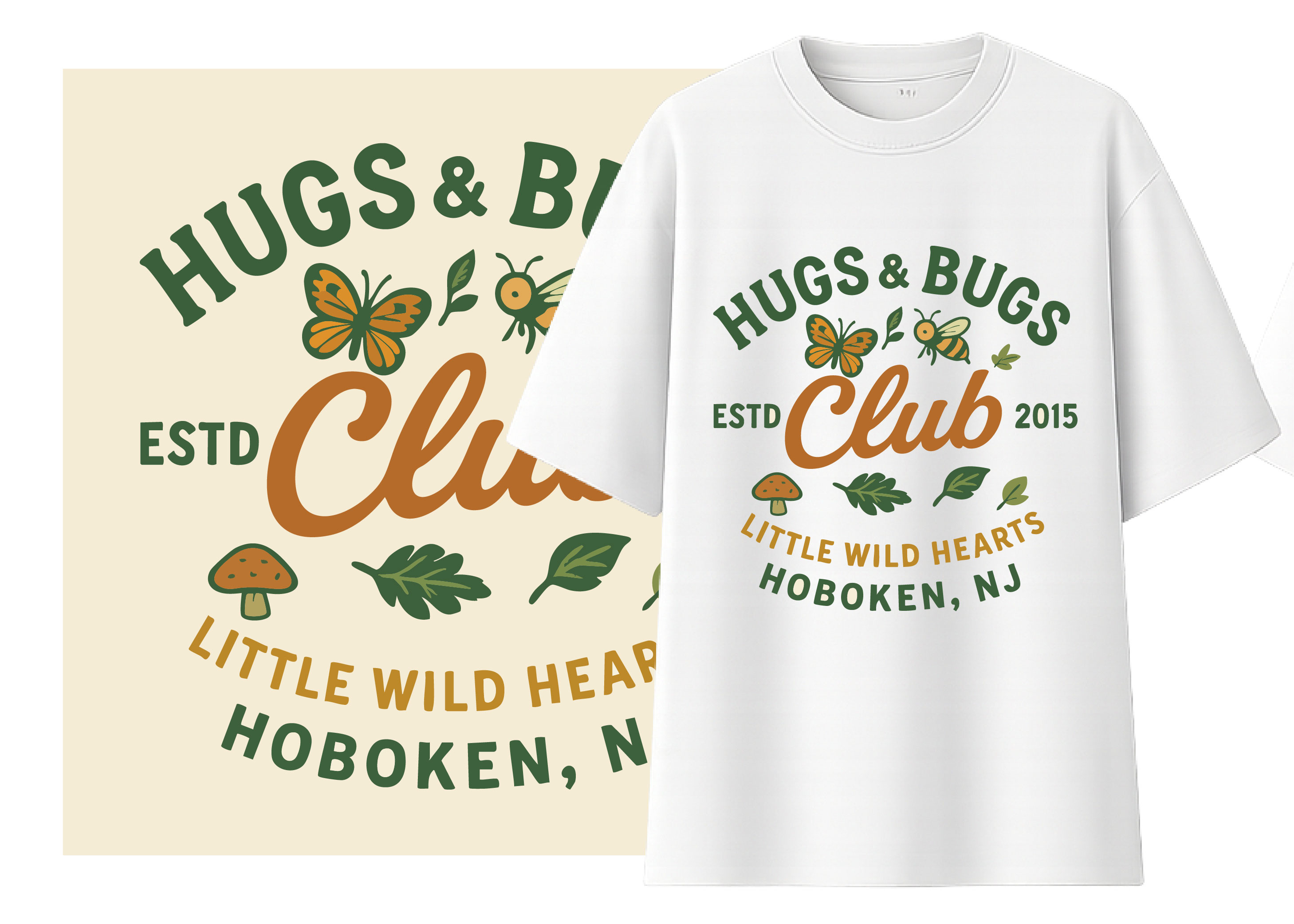 T-shirt Design by NeilDesign for Hugs & Bugs Club | Design #35520153