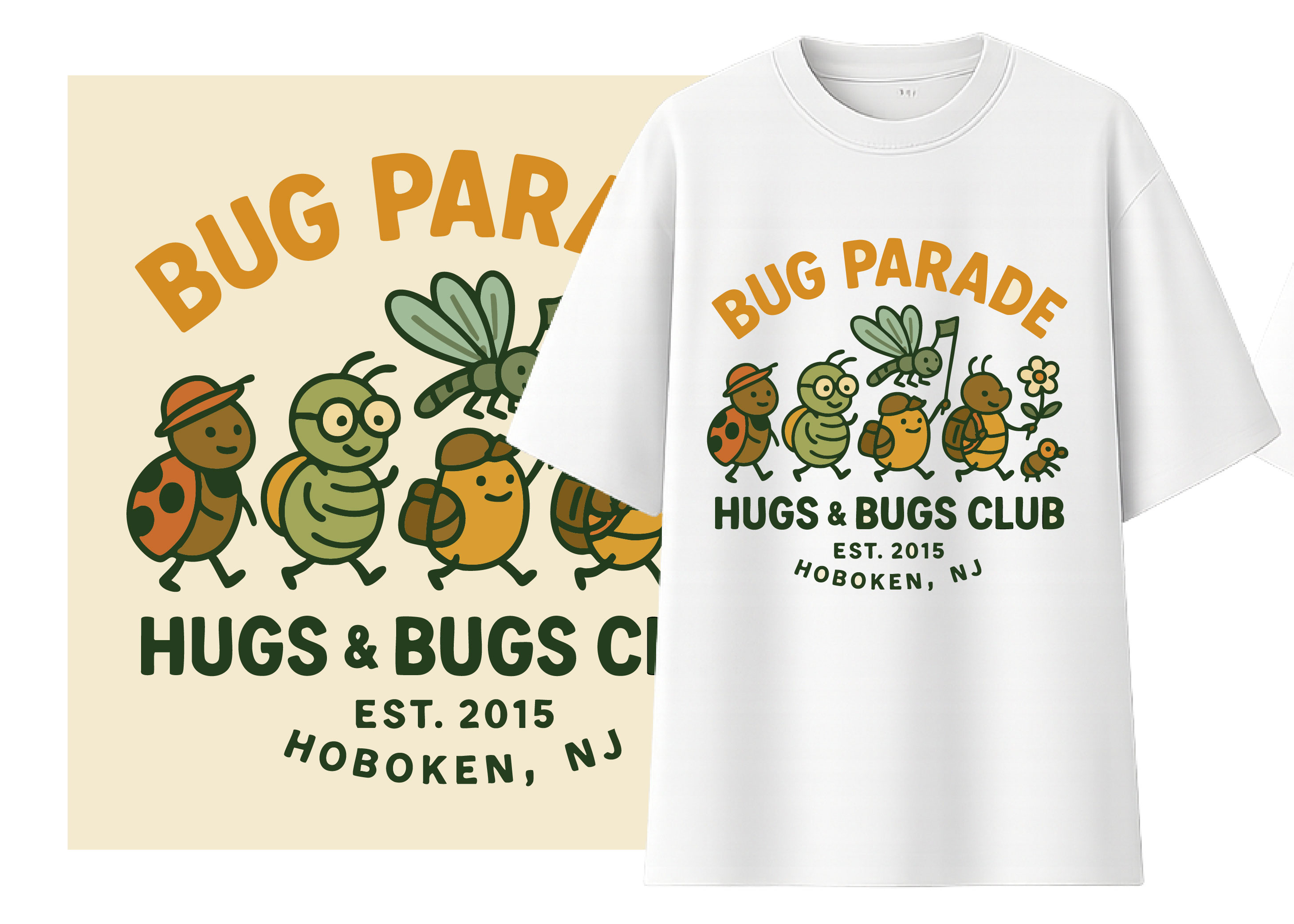 T-shirt Design by NeilDesign for Hugs & Bugs Club | Design #35520169