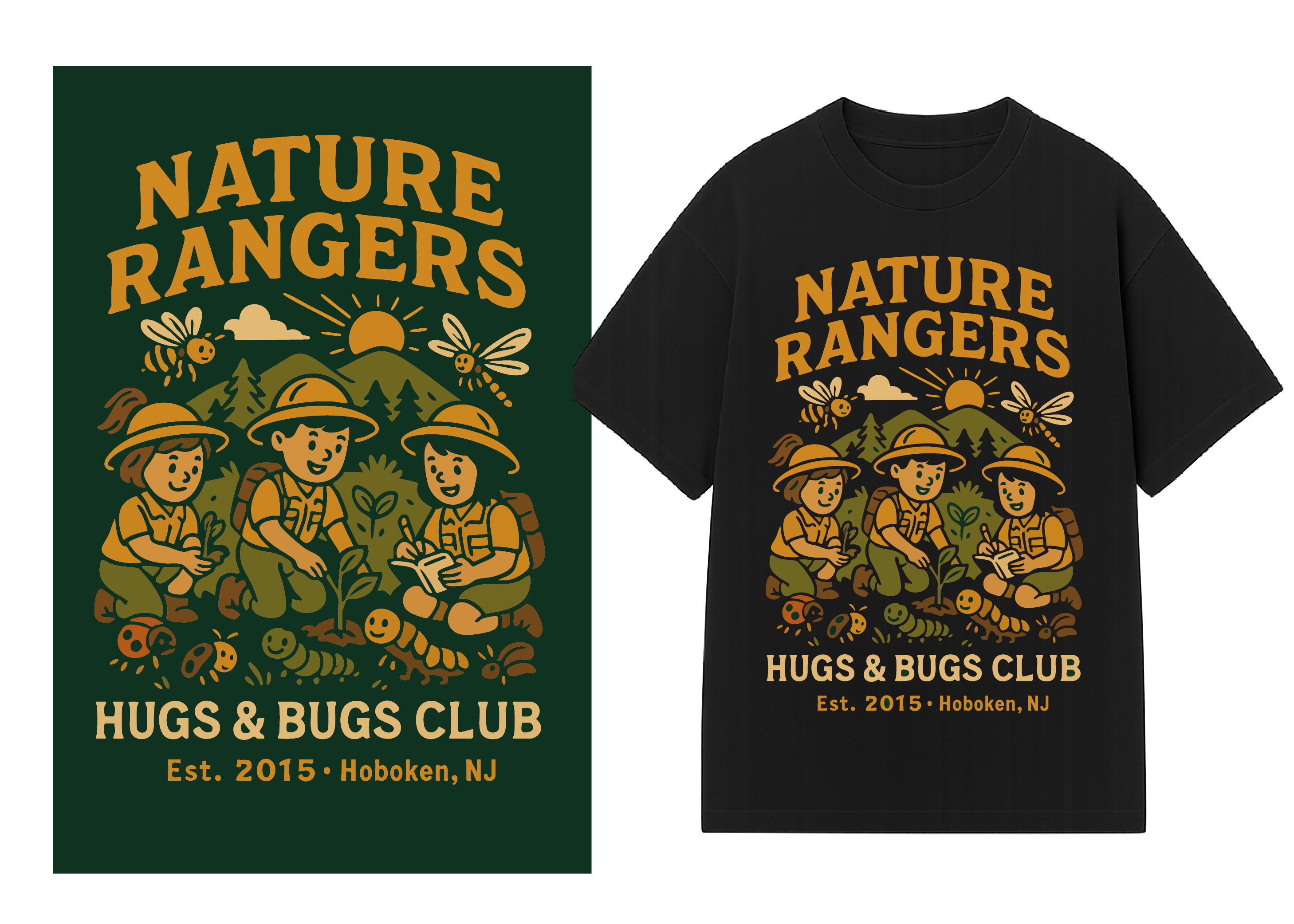 T-shirt Design by NeilDesign for Hugs & Bugs Club | Design #35520172