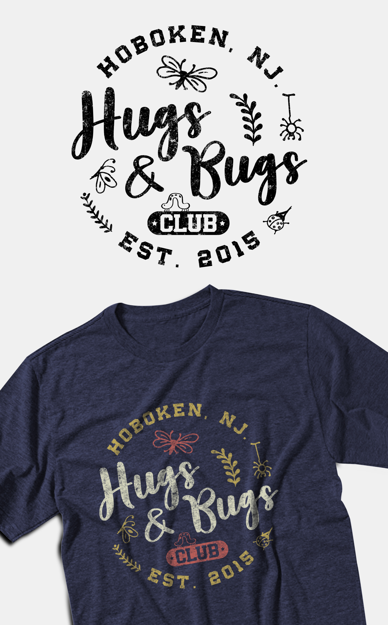 T-shirt Design by Adiba Craft for Hugs & Bugs Club | Design #35549675