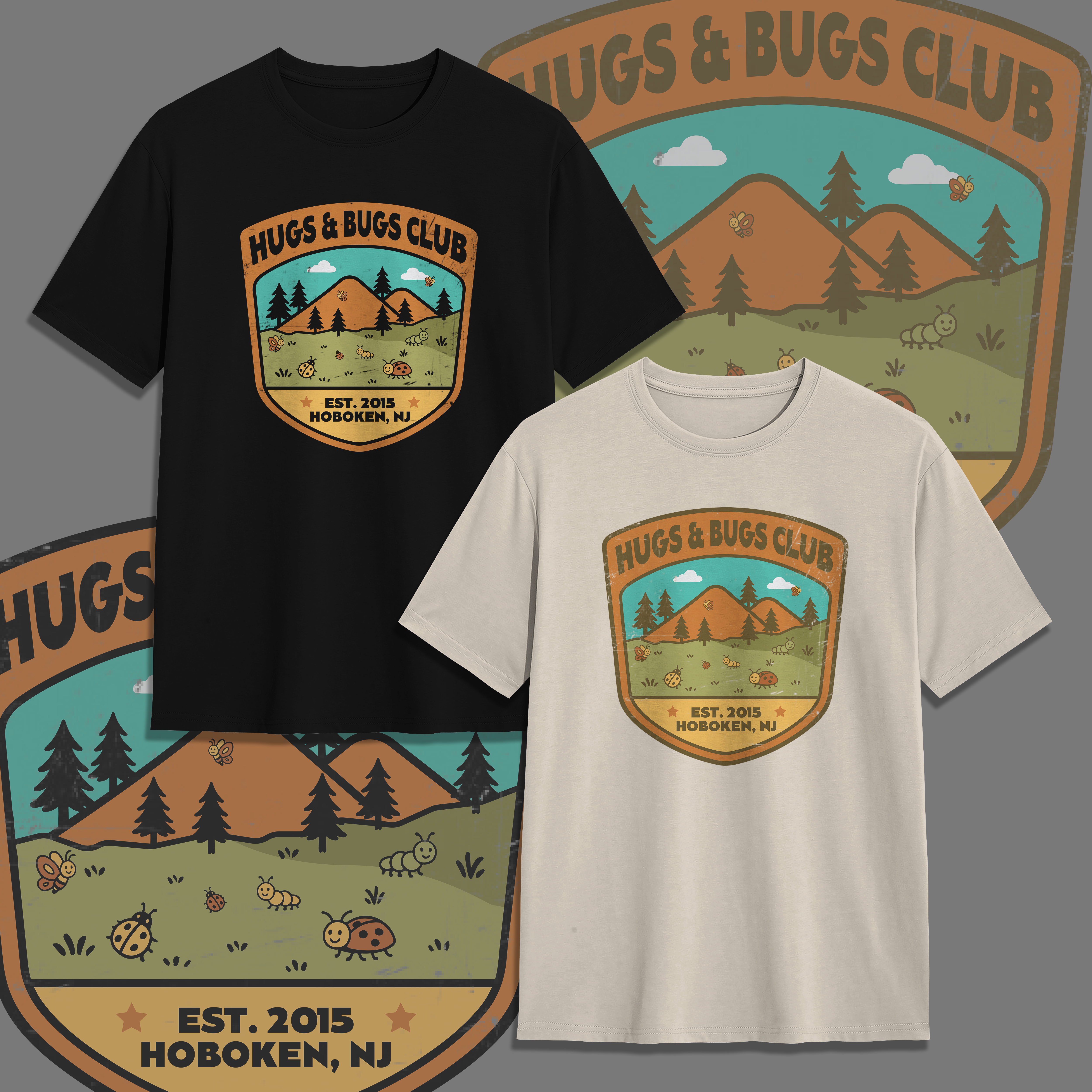 T-Shirt-Design von V FOUR DESIGN für Hugs & Bugs Club | Design #35527017