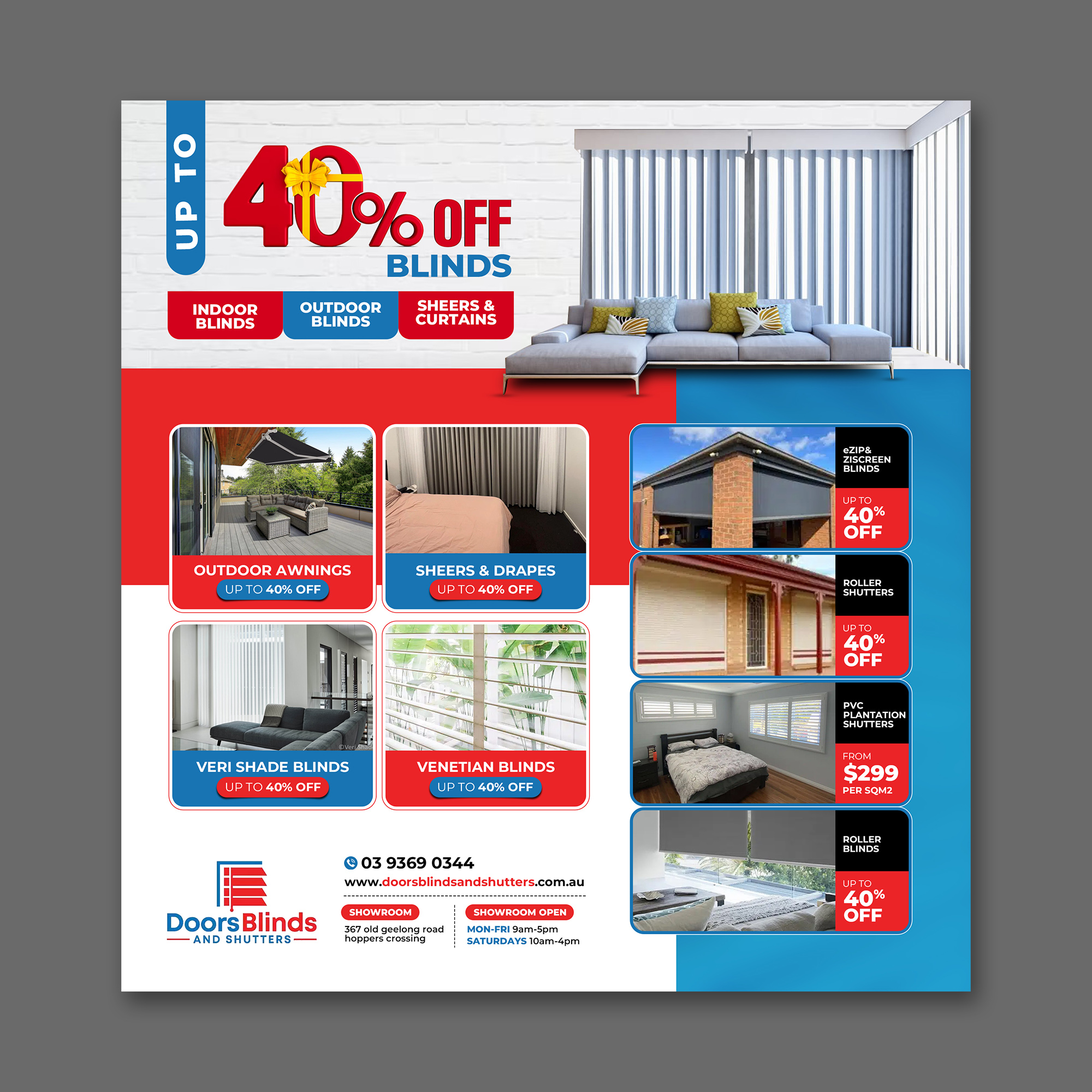 Graphic Design by debdesign for Doors Blinds & Shutters | Design #35513628