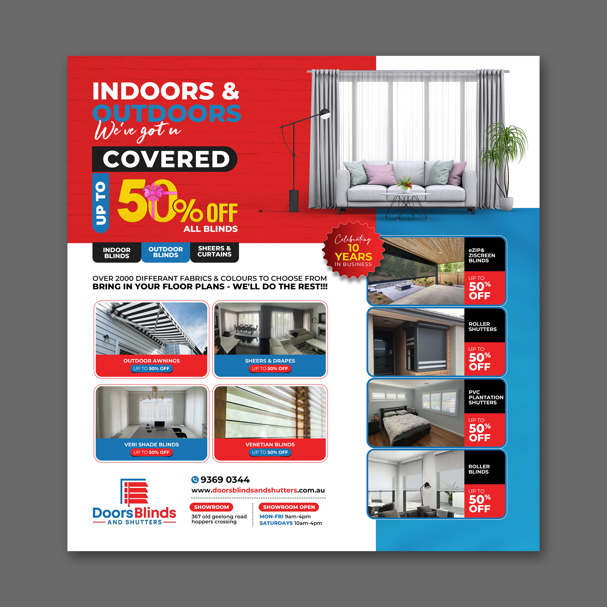 Graphic Design by debdesign for Doors Blinds & Shutters | Design #35513629