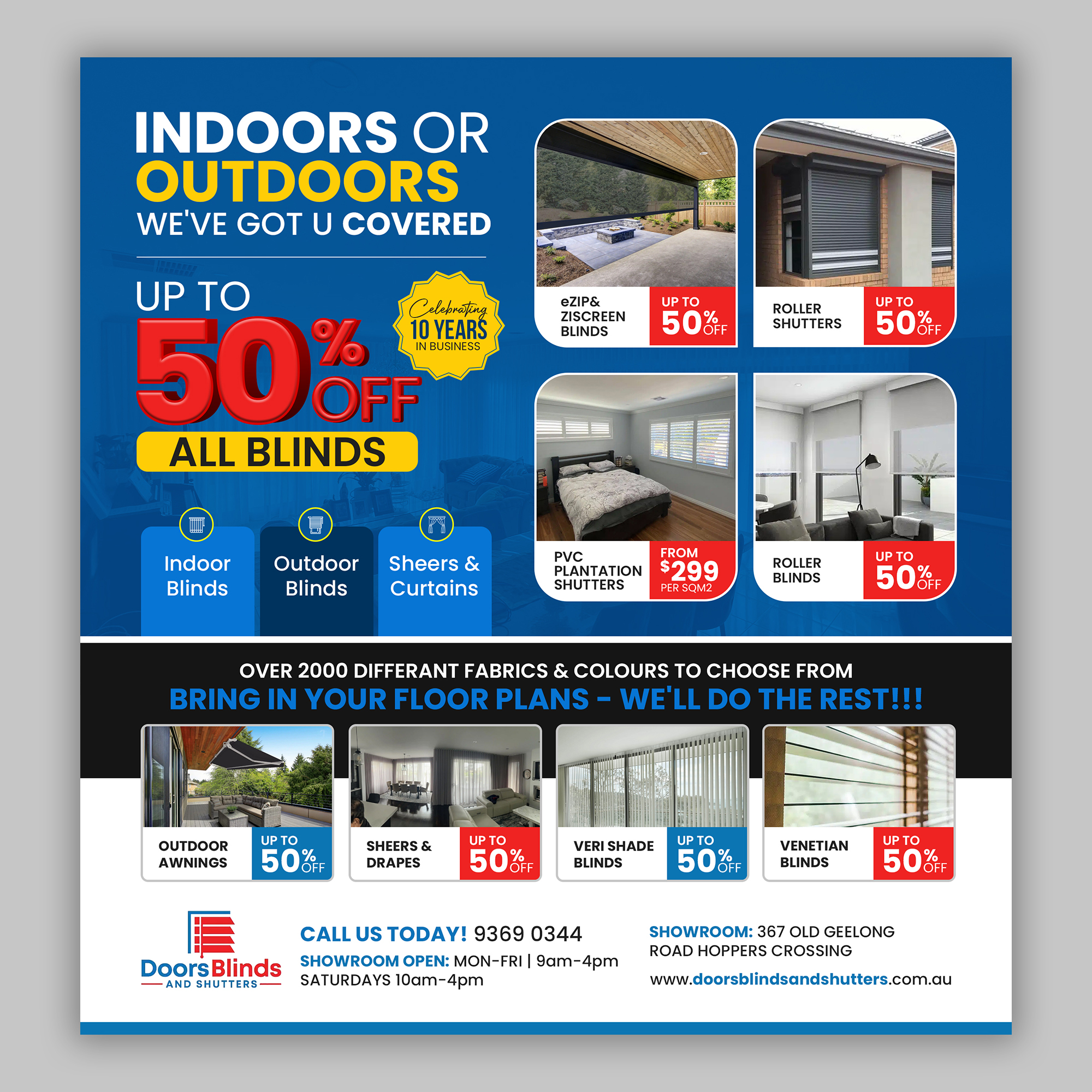 Graphic Design by debdesign for Doors Blinds & Shutters | Design #35513898