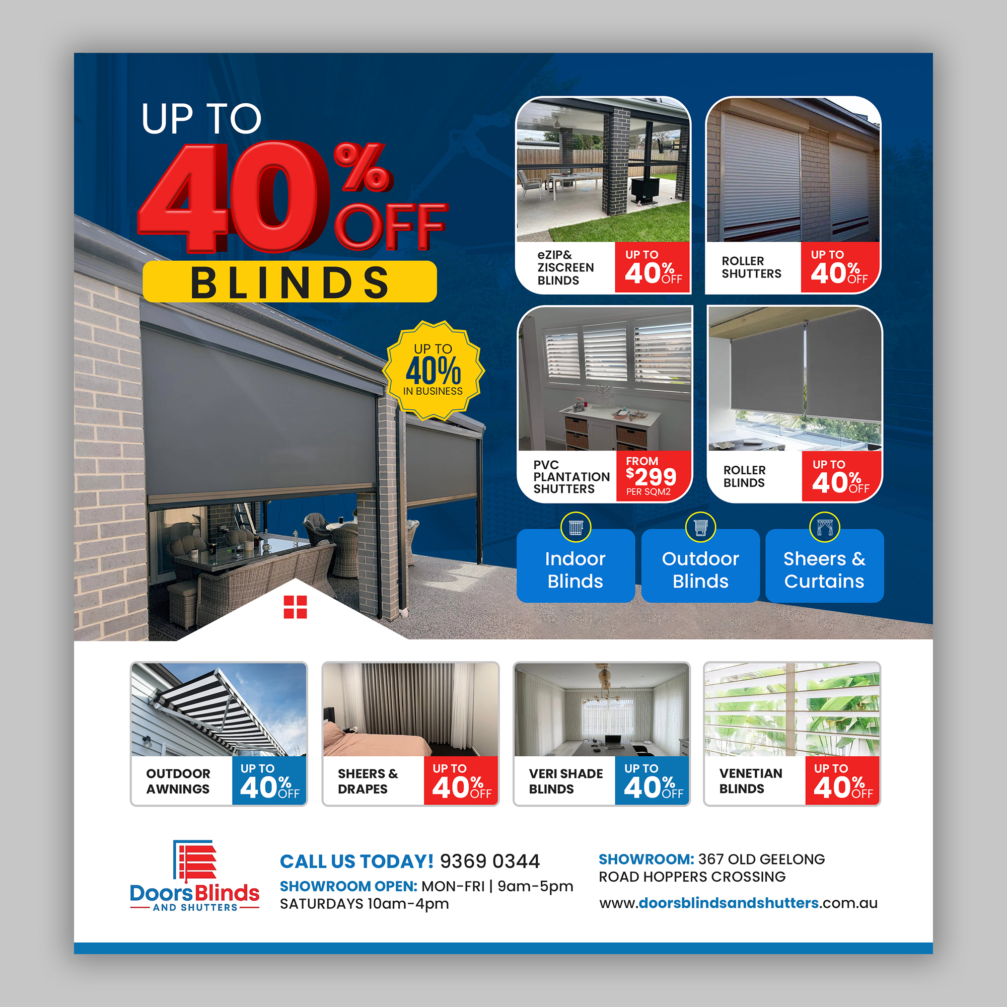 Graphic Design by debdesign for Doors Blinds & Shutters | Design #35513899