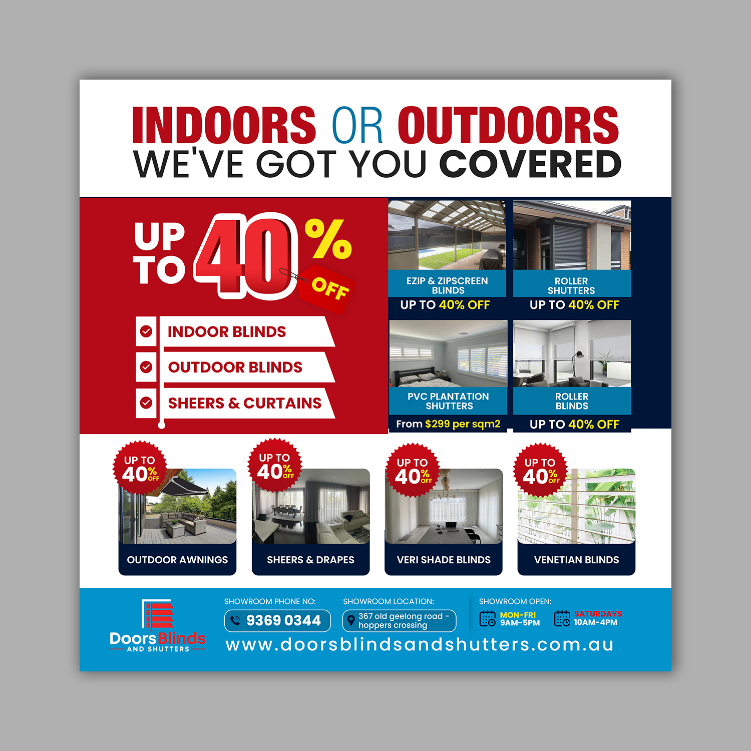 Design Graphique par debdesign pour Doors Blinds & Shutters | Design #35514177