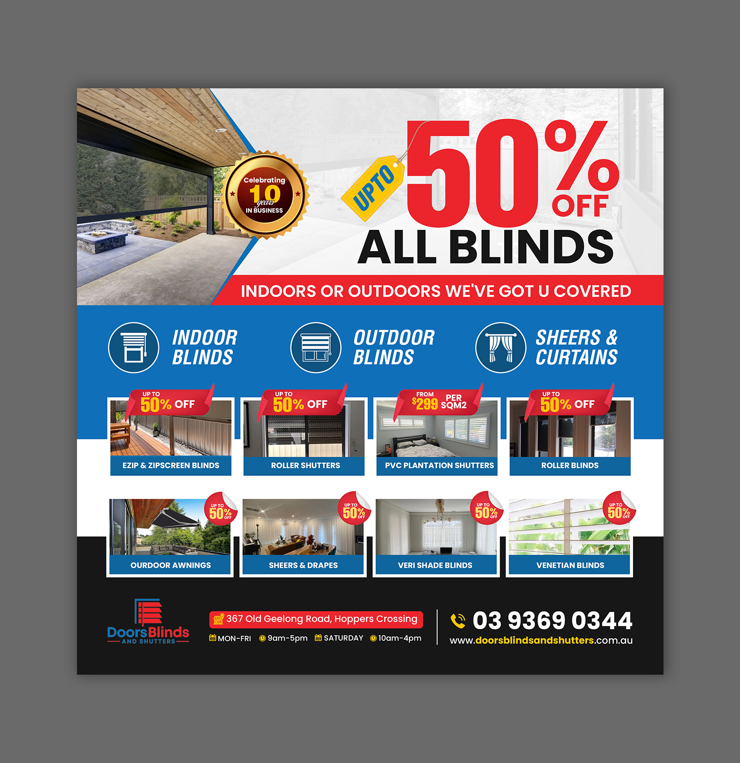 Graphic Design by debdesign for Doors Blinds & Shutters | Design #35514670