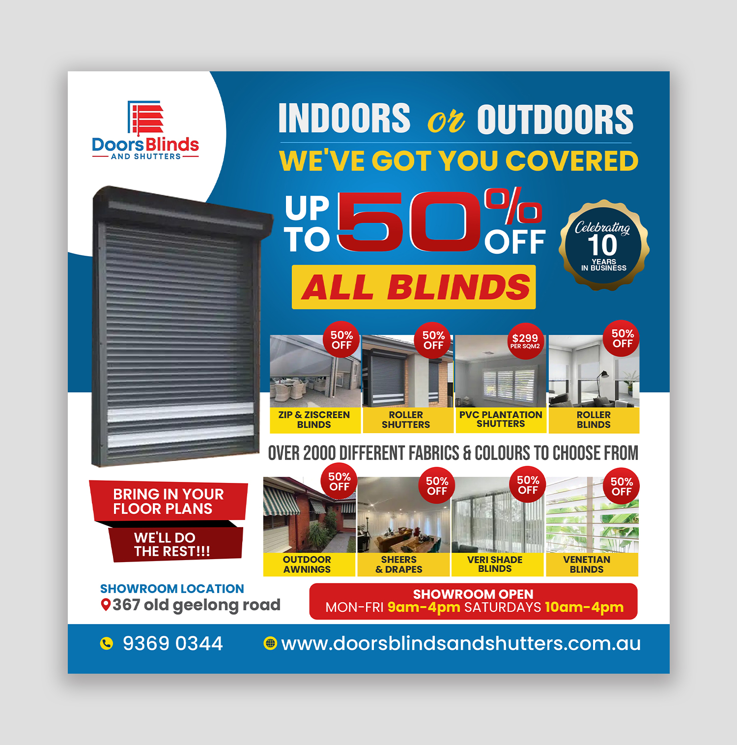 Graphic Design by debdesign for Doors Blinds & Shutters | Design #35514812