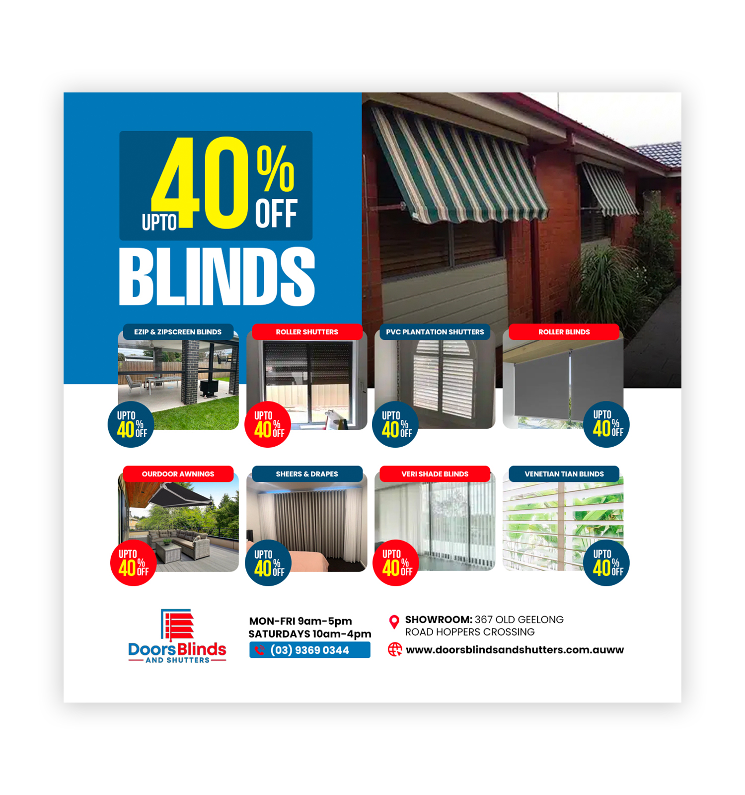 Graphic Design by debdesign for Doors Blinds & Shutters | Design #35514920