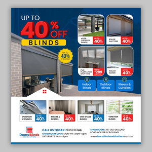Graphic Design by debdesign for Doors Blinds & Shutters | Design: #35525800