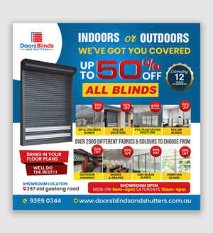 Graphic Design by debdesign for Doors Blinds & Shutters | Design: #35525850