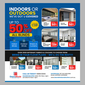 Graphic Design by debdesign for Doors Blinds & Shutters | Design: #35525851