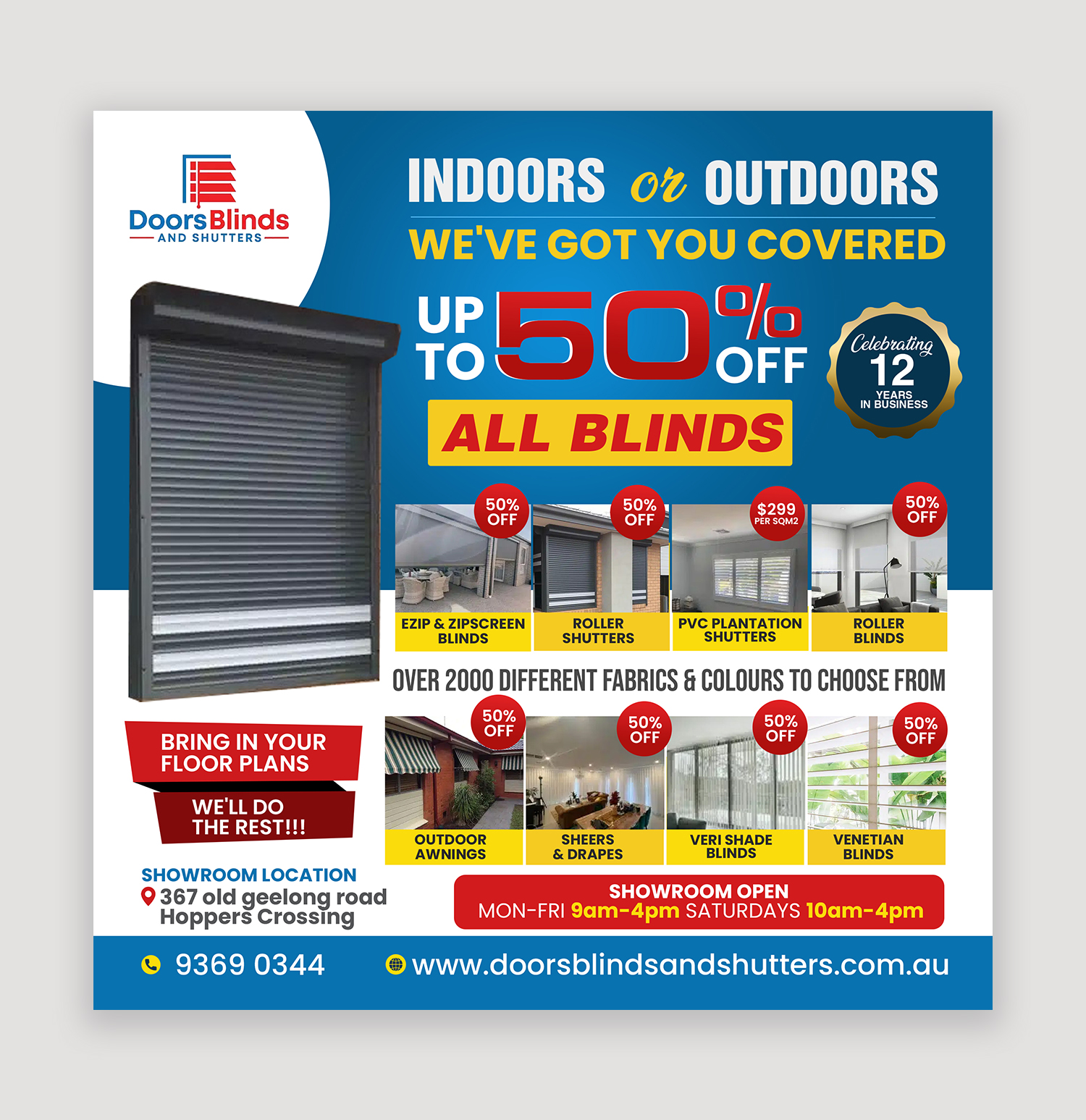 Design Graphique par debdesign pour Doors Blinds & Shutters | Design #35541333