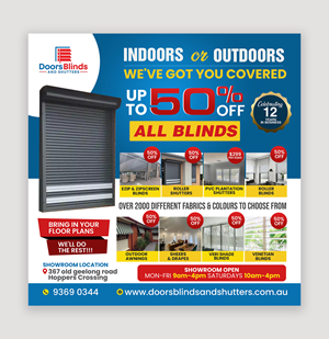 Graphic Design by debdesign for Doors Blinds & Shutters | Design: #35541333
