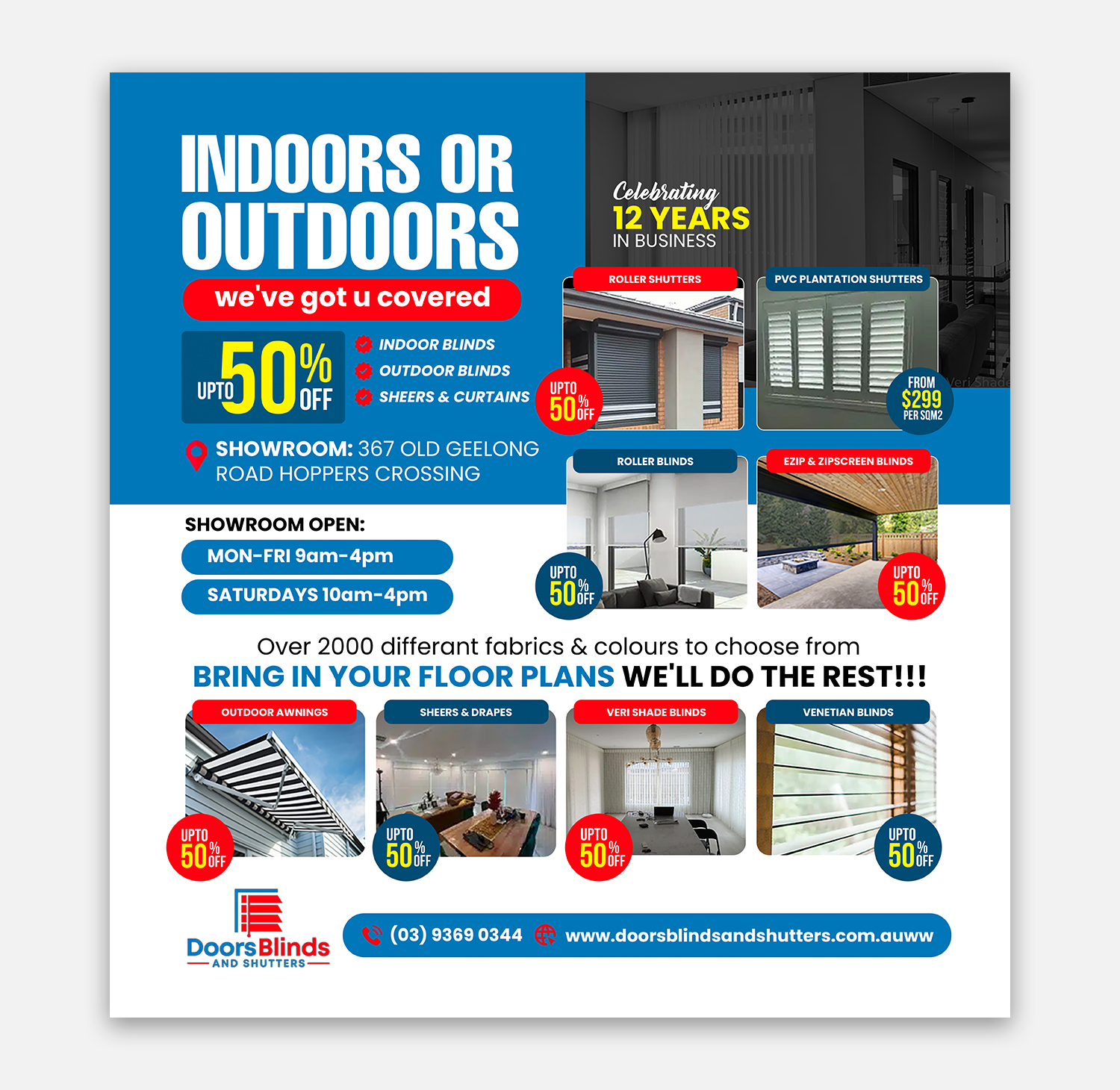 Design Graphique par debdesign pour Doors Blinds & Shutters | Design #35541339