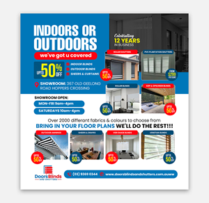 Graphic Design by debdesign for Doors Blinds & Shutters | Design: #35541339