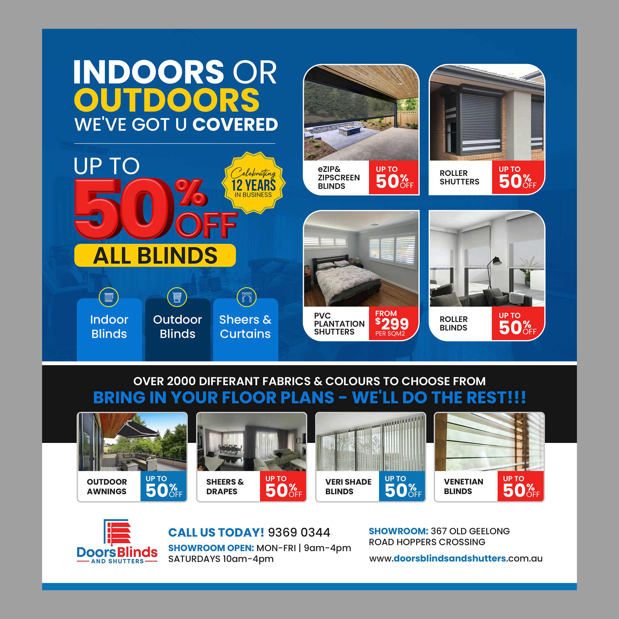 Design Graphique par debdesign pour Doors Blinds & Shutters | Design #35541459