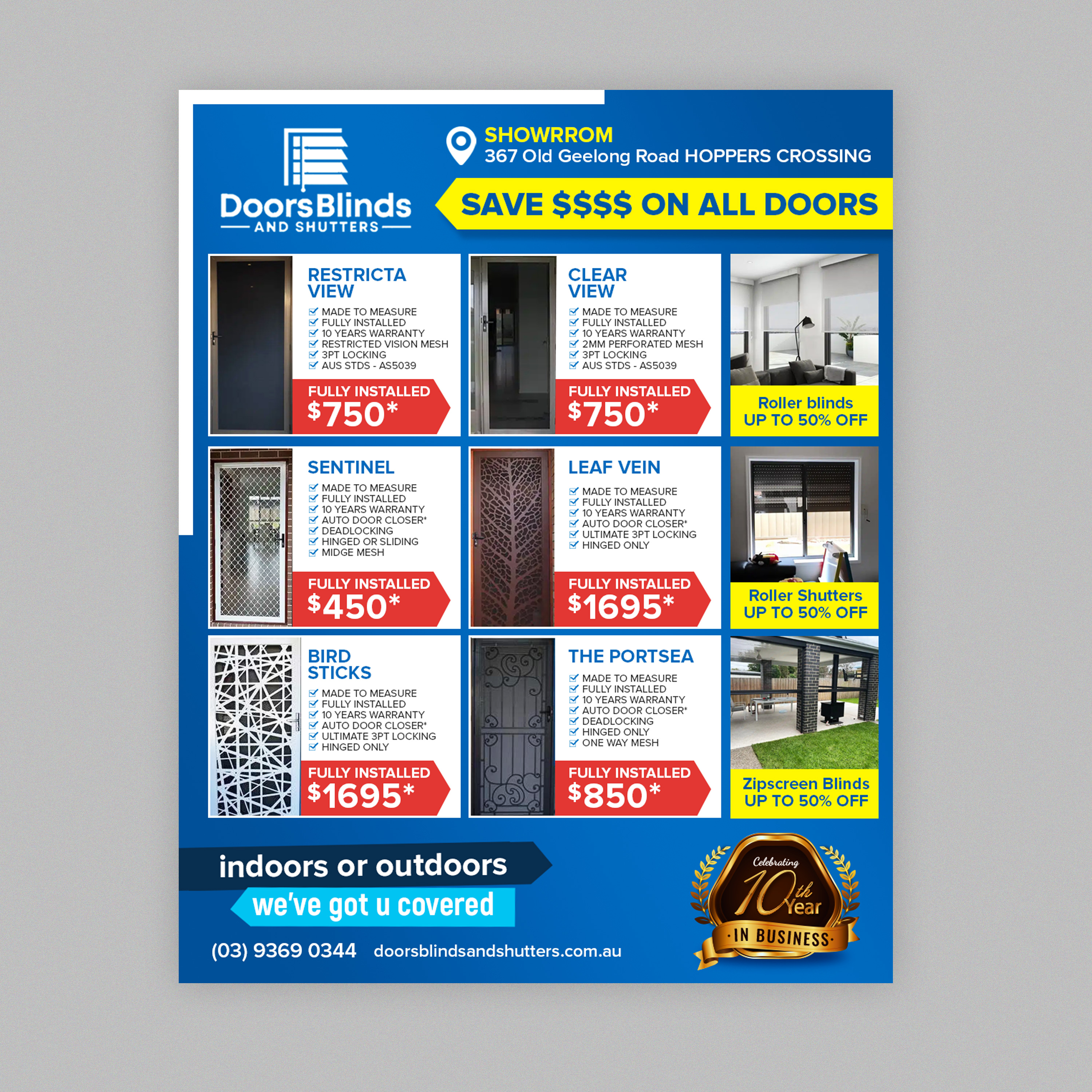 Graphic Design by Stan$oul for Doors Blinds & Shutters | Design #35505770