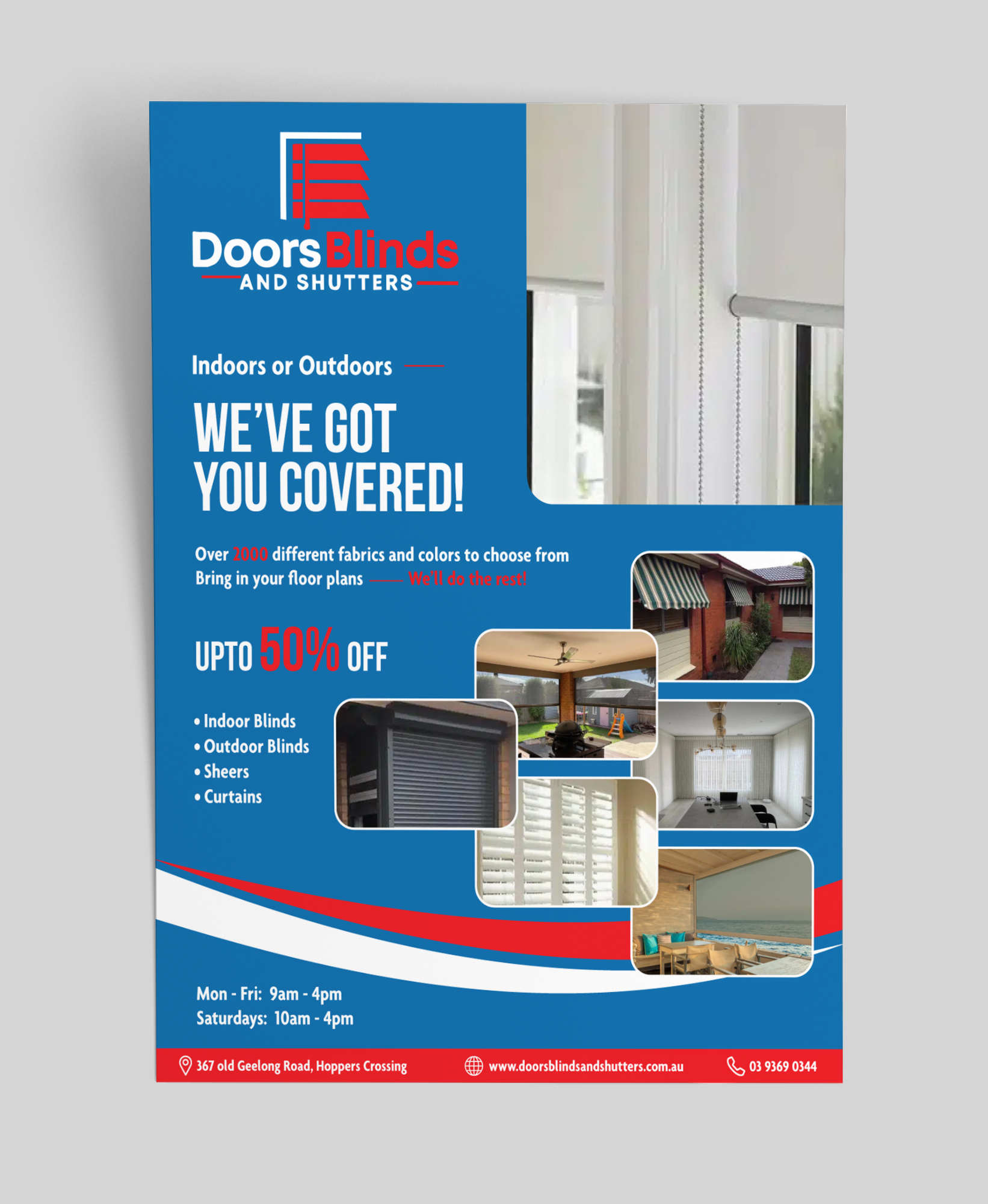 Design Graphique par HamzaMalik pour Doors Blinds & Shutters | Design #35517912