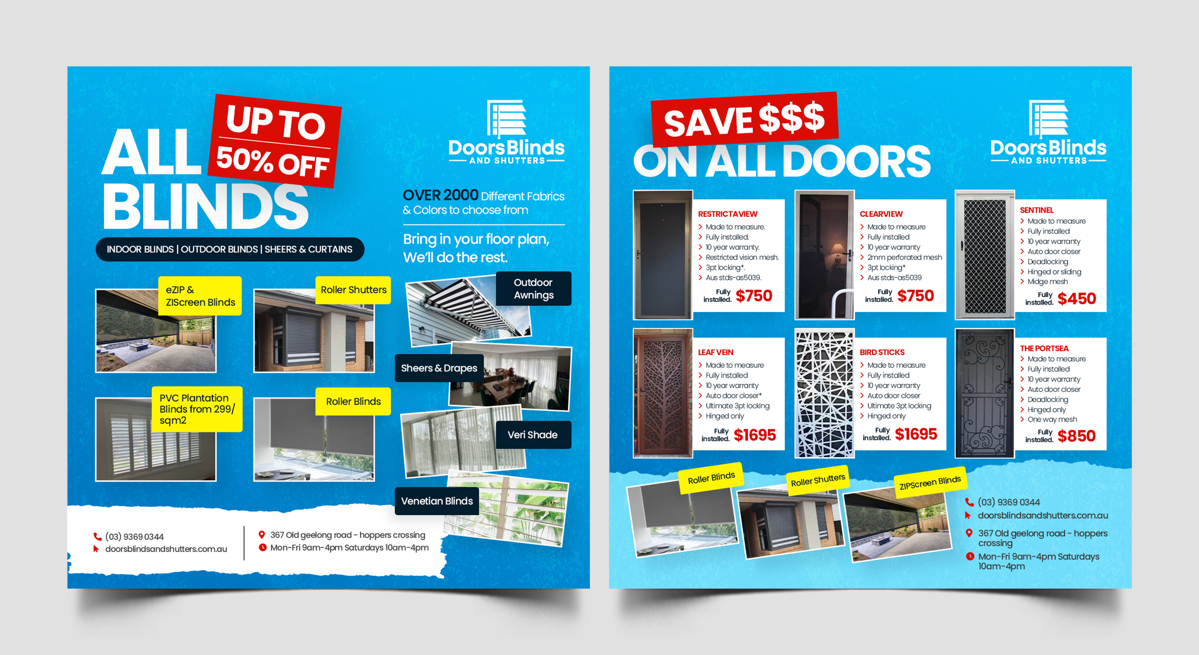 Graphic Design by Graphic Guy for Doors Blinds & Shutters | Design #35515670