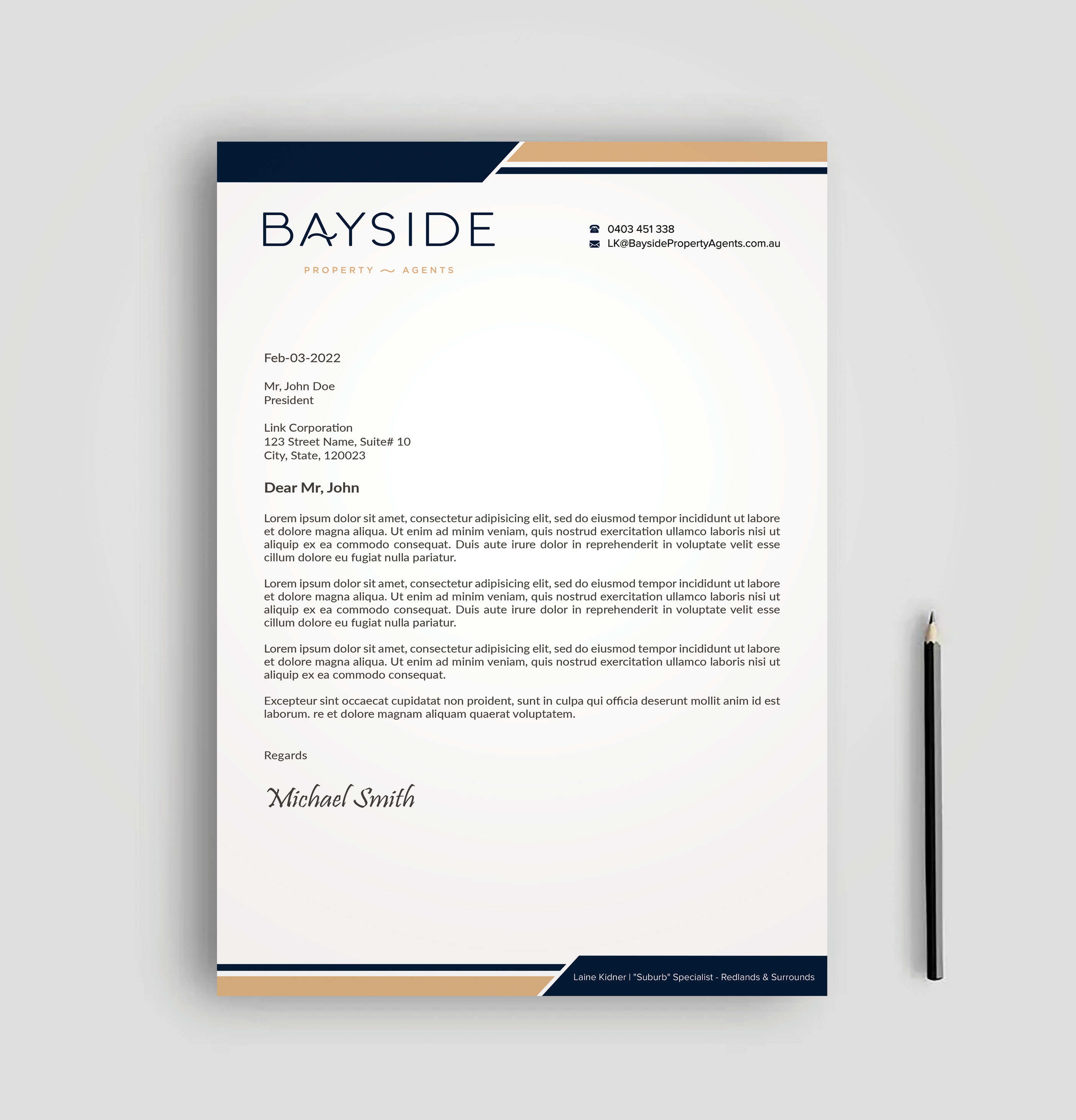 Letterhead Design by sadikul islam for LKMO Properties | Design #35535738