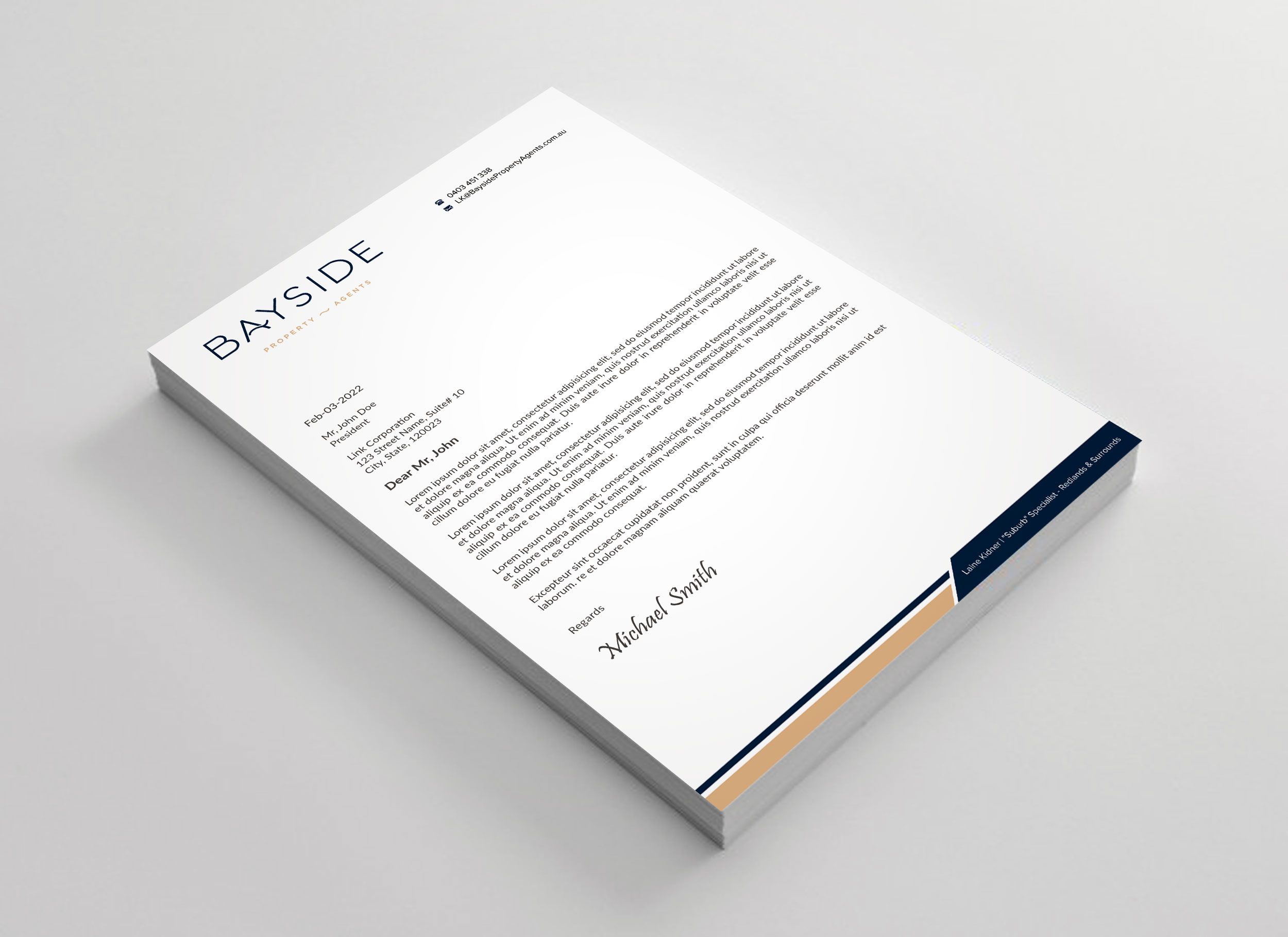Letterhead Design by sadikul islam for LKMO Properties | Design #35535747