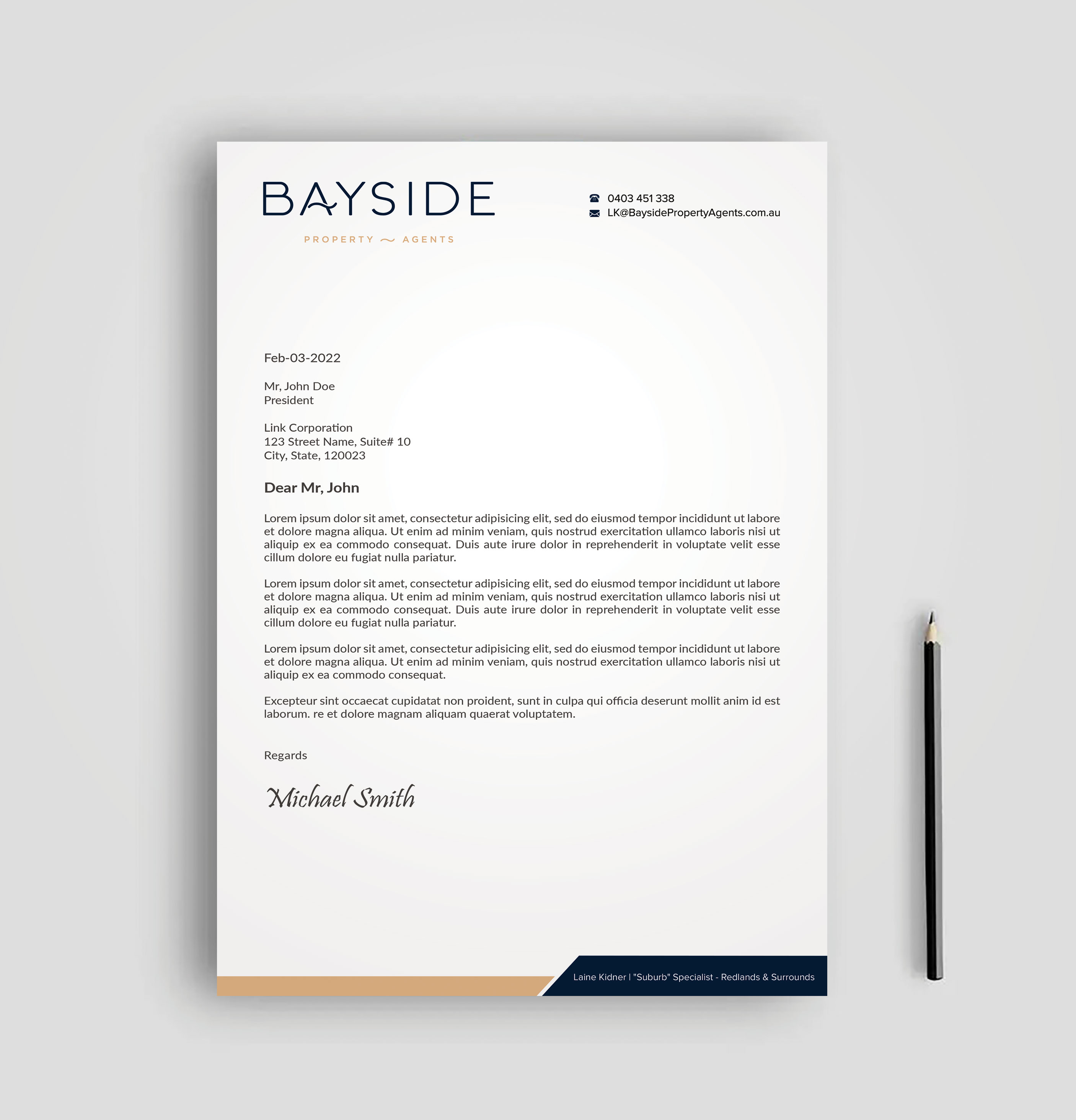 Letterhead Design by sadikul islam for LKMO Properties | Design #35535749
