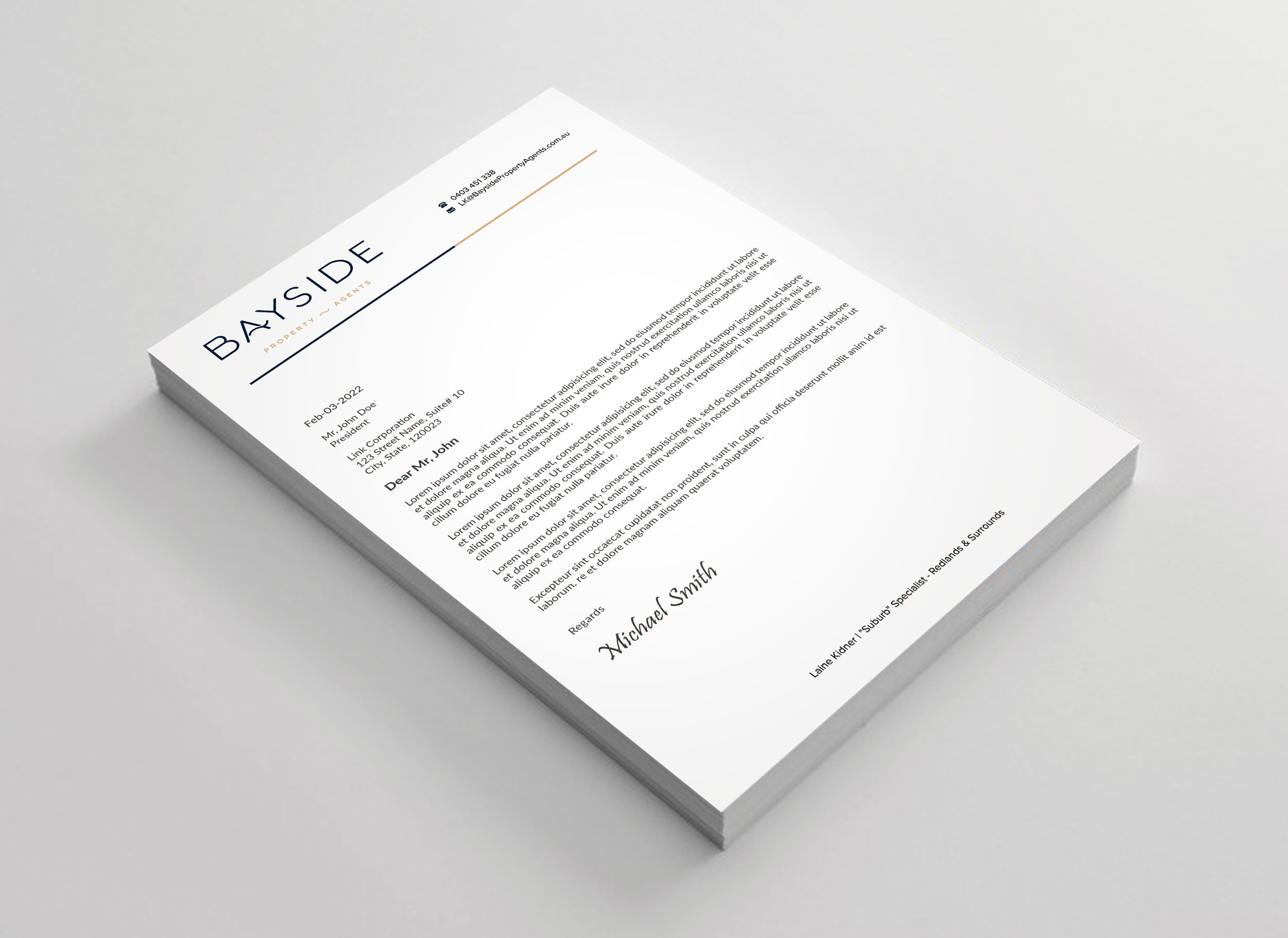 Letterhead Design by sadikul islam for LKMO Properties | Design #35535782