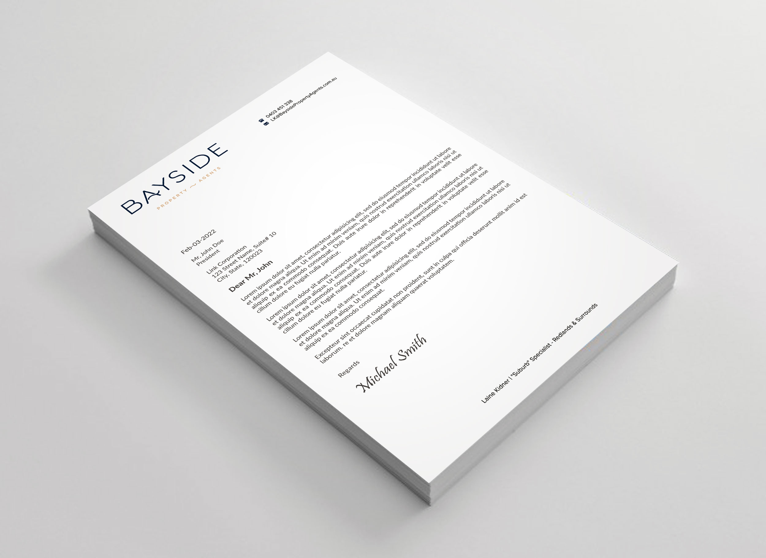 Letterhead Design by sadikul islam for LKMO Properties | Design #35535783