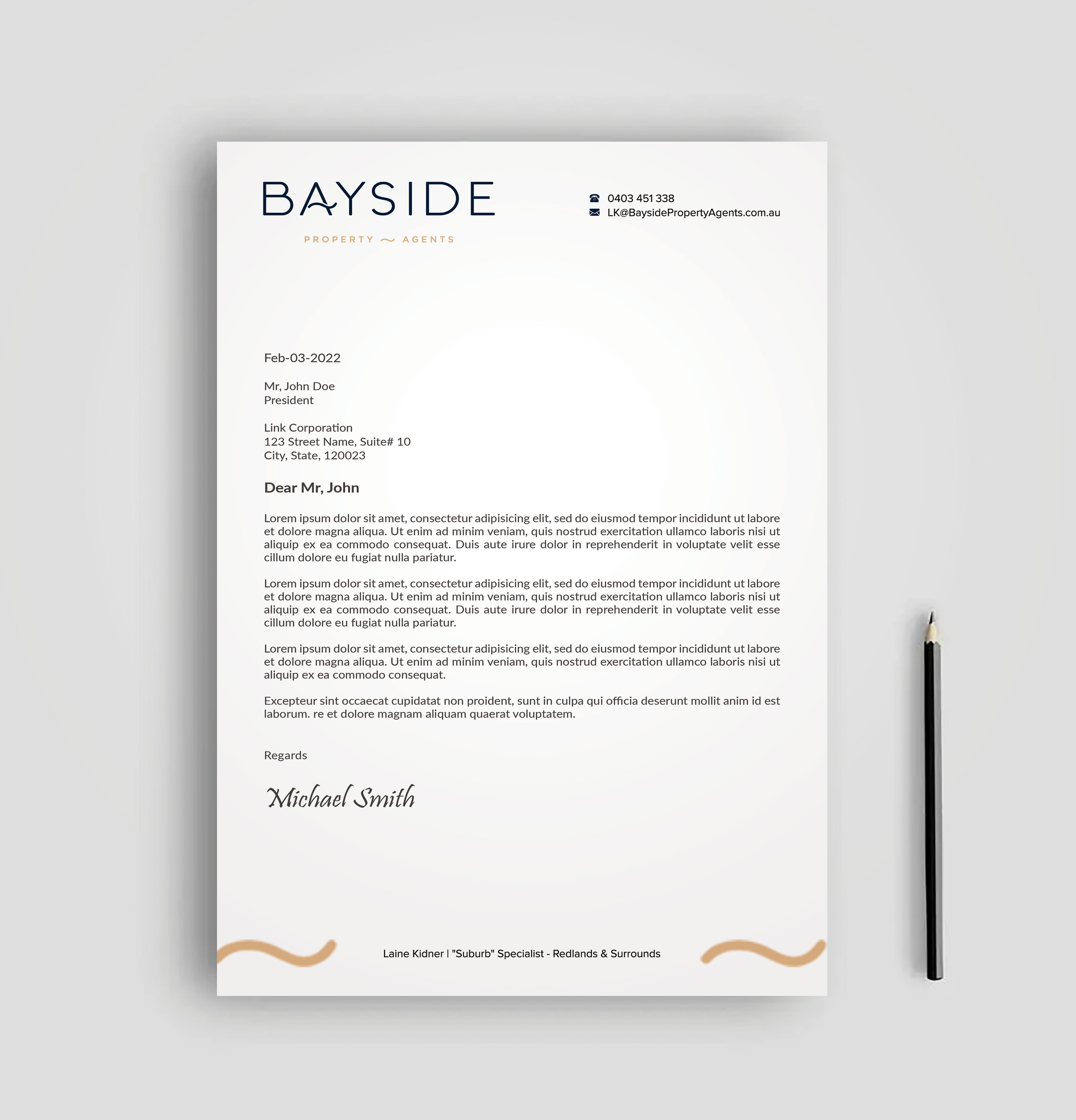 Letterhead Design by sadikul islam for LKMO Properties | Design #35535784